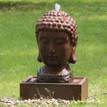 Lucky Buddha Water Fountain with LED